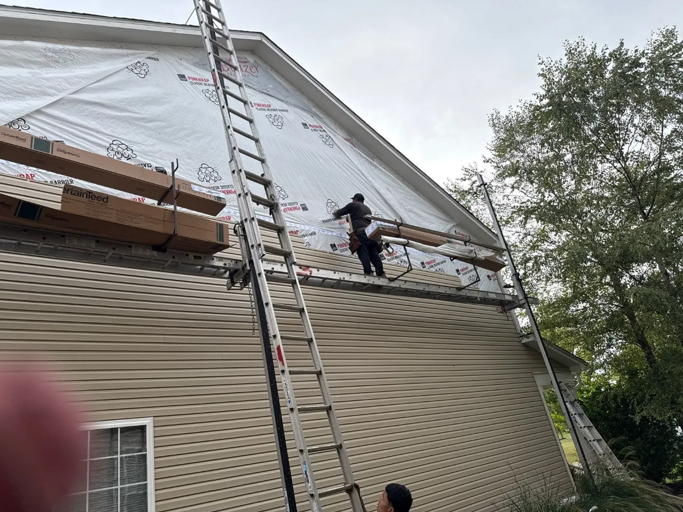 Commercial roof inspection documented in McCordsville